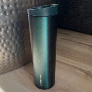 NWT Starbucks x MiiR Holiday 2025 Green & Gold Speckle SS Bottle Tumbler